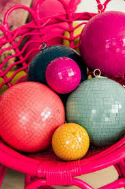 Painted Walmart Disco Balls Diy Party Decorations Crafts Disco Balls