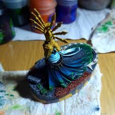 Bolter and chainsword, imperium, space marines, ultramarines, imperial guard, eldar and farseer. Yvraine Wip N 1 Yvraine Eldar Average Heretic Painter Facebook