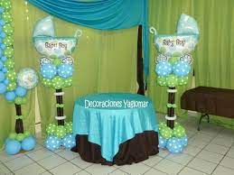 It S A Boy Baby Shower Blue Lime Green And Polka Dots Baby Shower Balloons Baby Shower Balloon Decorations Green Baby Shower