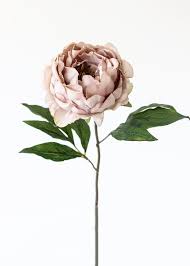 Create beautiful and realistic faux peony arrangements using the best quality artificial flowers available. Beige Mauve Peony Stem Fall Silk Wedding Flowers Afloral Com