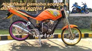 Modif scorpio modif scorpio z modif scorpio japstyle modif scorpio jadi trail modifikasi scorpio z | modifikasi new yamaha scorpio z 225cc robot modif ringan. Modifikasi Yamaha Scorpio Z 225 Dan Suzuki Satria Fu 150 Youtube