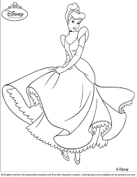 Disney Princess Cinderella Color Sheet Cinderella Coloring Pages Disney Princess Colors Disney Princess Coloring Pages