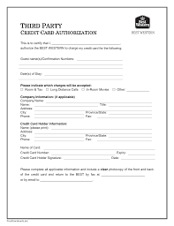 The signed form helps safeguard your business from chargebacks or any financial problems. Download Best Western Credit Card Authorization Form Template Pdf Freedownloads Net