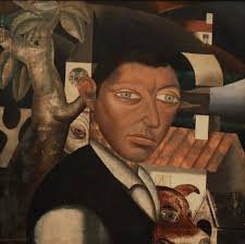 At the grave' by Albert Servaes (1883-1966). Born in Ghent, Servaes was  intensely Catholic, though his Expressionism did not find favour among  commissioning Catholic institutions. As a Flemish nationalist, he  collaborated enthusiastically