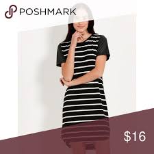 Black And White Striped T Shirt Dress Pu Sleeve Striped T Shirt Dress Dotti Striped T Shirt Dress Striped Tee Shirt Dress White Striped Dress