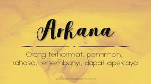 Check spelling or type a new query. Arti Nama Arkana Tentangnama