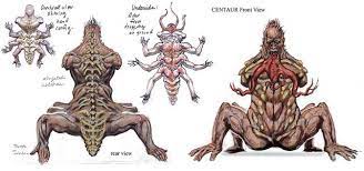 The Centaur From The Fallout Series Takes The Idea Of Top Part Human And An Almost Horse Shaped Bottom Instead The Legs Are In T Centaur Fallout Art Fallout 3
