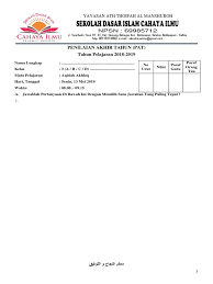 Please download to get full document. Contoh Kop Soal Pat 2018 2019