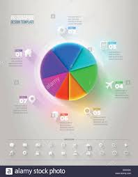 Vector 3d Pie Chart Infographic Design Template Elements