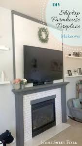 Covering your living room walls with shiplap will give your space that farmhouse or coastal vibe you've been searching for. Diy Farmhouse Shiplap Subway Tile Fireplace Update Home Sweet Fixer