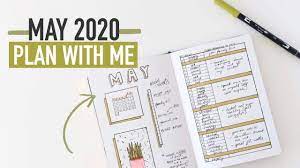Hello friends, happy new year! Bullet Journal May Plan With Me 2020 Spring Cleaning Meal Ideas Youtube