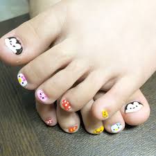 今日のネイルフットネイル ツムツムネイル ディズニーネイル 夏