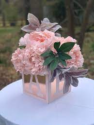 Rose Gold Baby Shower Centerpiece Pink And Gold Little Etsy