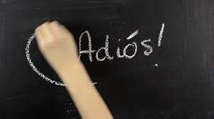 You get up at eight in the morning for breakfast. Adios On Blackboard Chalkboard Spanish Stock Video Pond5