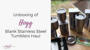 Aoocan skinny tumbler, 20 oz bulk stainless steel tumbler, vacuum double wall insulated tumbler cups, 20 oz tumbler with lids and straws, gift for coffee water hot cold drinks, set of 4 (rose gold) 4.7 out of 5 stars 440 Unboxing Of Hogg Blank Stainless Steel Tumblers Haul Youtube