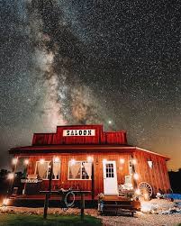 Night Sky At Maison Tetonia Western Saloon Tetons Grand Tetons