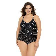 Plus Size Tankini Swimsuit Top Dotti Dot From Costa Del Sol Plus Size Tankini Plus Size Swimwear Junior Plus Size Swimwear
