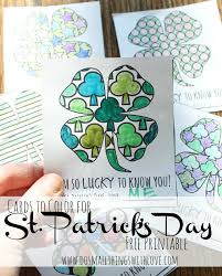 Pot of gold pictures to color. St Patrick S Day Coloring Cards Free Printable Catholic Sprouts