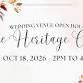 Wedding Venue Open House The Heritage Centre Fall