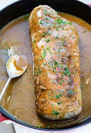 Roasted Pork Loin With Gravy Recipe Pork Loin Roast Pork Loin Roast Recipes Pork Roast