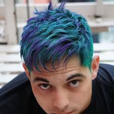Blue And Purple Hair For Men Dyed Hair Men Men Hair Color Mens Hair Colour