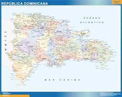 Get directions, maps, and traffic for santiago de los caballeros, santiago. Mapa Republica Dominicana Enmarcado Plastificado Mapas De Pared