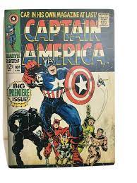 Marvel Captain America Premiere Issue Comic Book Cover Wood Wall Art 10.5x7  EUC | eBay