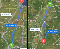 How far is chicago from the equator and on what hemisphere is it? Illinois Is So Long That It S A Further Drive From Chicago Il To The Southern Tip Of Illinois Than From Jackson Ms To The Southern Tip Of Illinois Mapporn