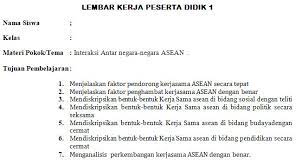 Apalagi pelajaran ips tingkat smp juga sudah gabungan dari empat mata pelajaran yakni geografi, ekonomi, sosiologi dan sejarah. Lembar Kerja Siswa Kelas 8 Semester Ganjil Materi Interaksi Antar Negara Negara Asean Mgmp Ips Indramayu