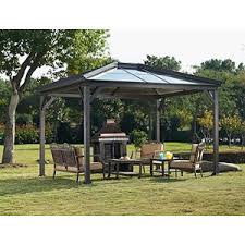 649 00 Havecty Hard Top Patio Gazebo 114 X 120 Gazebo Home Landscaping Hardtop Gazebo