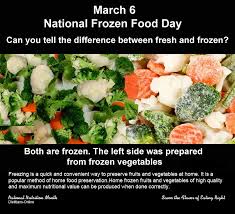 Dietitians Online Blog March 6 National Frozen Food Day Savor The Flavor Of Food Frozen Food Event Food