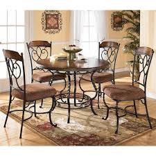 Find stylish home furnishings and decor at great prices! Ashley Furniture Normandy 5 Piece Wood And Metal Table And 4 Chairs Round Dining Table Sets Round Dining Room Kitchen Table Settings