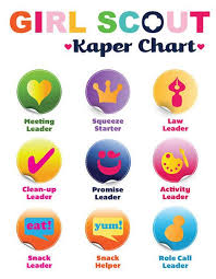 Girl Scouts Custom Kaper Chart Iamgirlscouts Brownie Girl