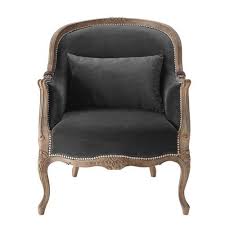 Fauteuil De Salon Gris Anthracite Montpensier Fauteuil Velours Fauteuil Salon Fauteuil Deco