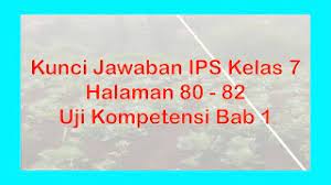 Nah bagi bapak dan ibu guru. Kunci Jawaban Ips Kelas 7 Halaman 80 82 Uji Kompetensi 1 Youtube