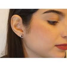 5x4mm Ruby with 20 Diamonds Kate earrings