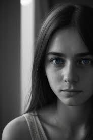 person with sad face