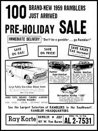1959 Ray Korte Rambler - Jeep Dealership Phoenix Arizona Vintage Advertisements Rambler Automobile