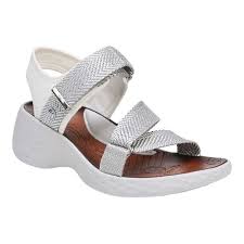 Womens Bzees Jive Sandal Size 95 M White Fabric