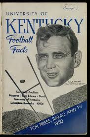 University of Kentucky Football Facts for Press, Radio, and TV, 1950