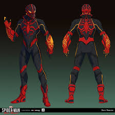 The thing that was important to us from the beginning was to make sure that each design gavin goulden: Spider Man Miles Morales Strike Suit Concept Art Revealed