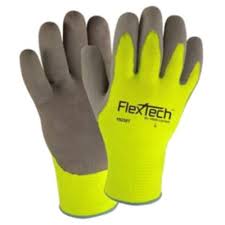 Tucker Safety Products Y9239TL - Hi-Viz Gloves, Sandy Latex ...
