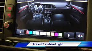 This is the optional thing but i think you shoul. Ambient Light Colour Addition Seatcupra Net