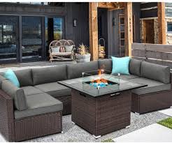 Like its indoor counterpart, a patio sectional offers a blend of luxurious lounging and unmatched versatility. Fire Pit Couch Off 60