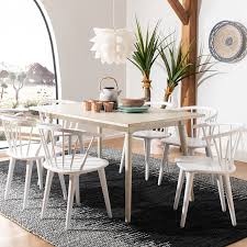 Modern Curved Side Chair Set Of 2 In White In 2020 Solid Wood Dining Chairs White Wood Dining Chairs Modern Wood Dining Chair