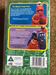 Hosts are telly, zoe and elmo. Sesame Street The Alphabet Jungle Game Monster Hits Vhs Very Scares Rare As 2 Programmes On One Vhs Tape Buy Online Vinyl Records Direct