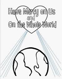 Divine mercy coloring page from church category. Works Of Mercy Coloring Pages