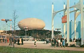 Ibm Nywf 1964 Ibm Pavilion By The Eames Office And The Firm Of Eero Saarinen Caption Of This Vintage Postcard Reads Internat World S Fair World Nyc History