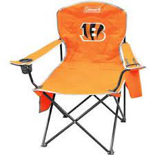 Coleman Quad Chair With 4 To 6 Can Cooler Cincinnati Bengals Walmart Com Tailgate Chairs Portable Chair Cincinnati Bengals