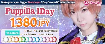 24/7 customer service · free worldwide delivery · fda approved lenses Make Your Eyes Bigger Moist Eyes 1day Colored Contact Lenses Puppilla 1day Cosplay Wig General Specialty Store Assist Wig Online Shop